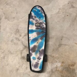 REDO Tie-Dye Skateboard for Kids - Blue and Black